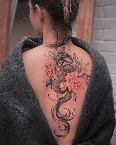 back feminine tattoos